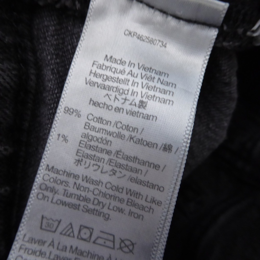 Madewell The Perfect Vintage Straight Jean Womens Size 29 Black Gray Raw Hem - Picture 11 of 12